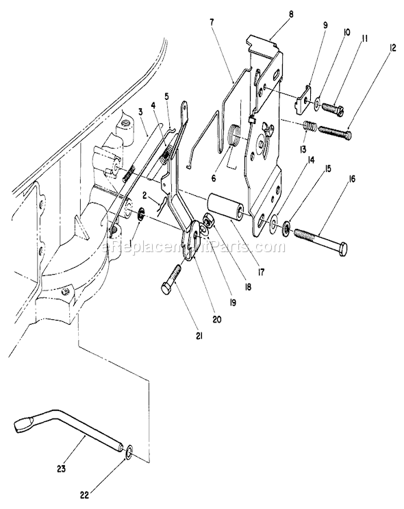 Toro 30112 (7000001-7999999)(1987) Lawn Mower Governor Assembly Diagram