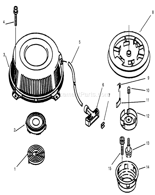 Toro 30165 (5900001-5999999)(1995) Lawn Mower Starter Diagram