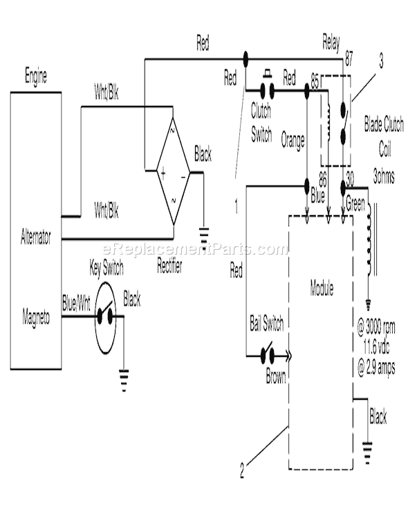 Toro 30165 (990001-999999)(1999) Lawn Mower Electric Schematic Diagram