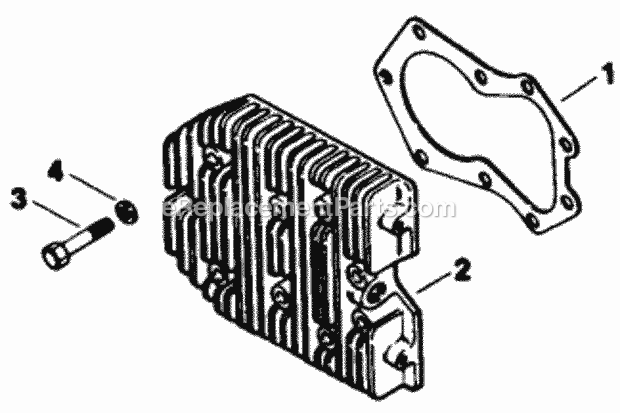 Toro 30180 (100001-199999) (1991) Mid-size Proline Gear Traction Unit, 16 Hp Cylinder Head-Engine Kohler Model No. Mv16s-Type 56511 Diagram