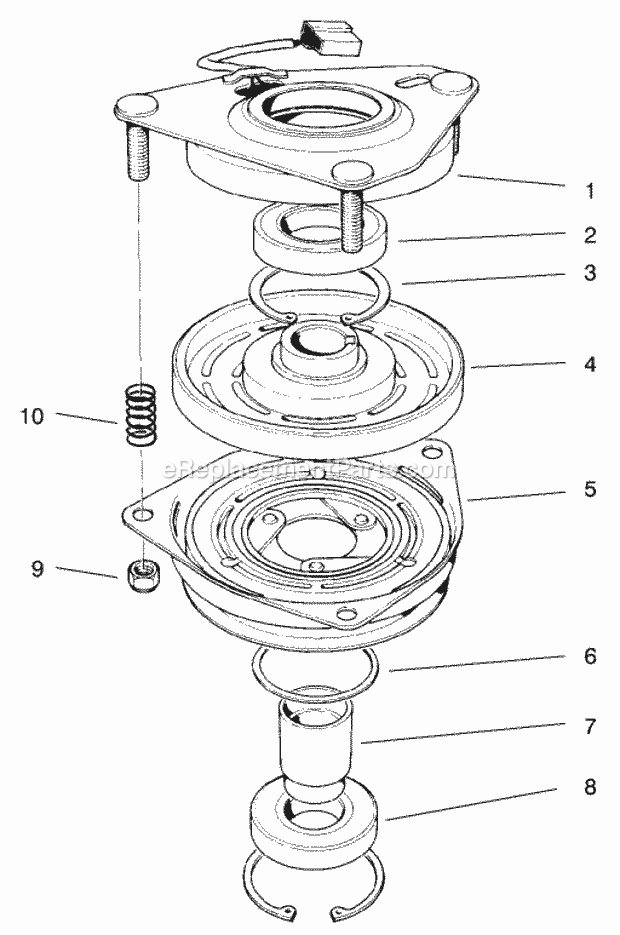 Toro 30187 (990001-999999) (1999) Mid-size Proline Hydro Traction Unit, 15 Hp Clutch Assembly No. 54-3200 Diagram