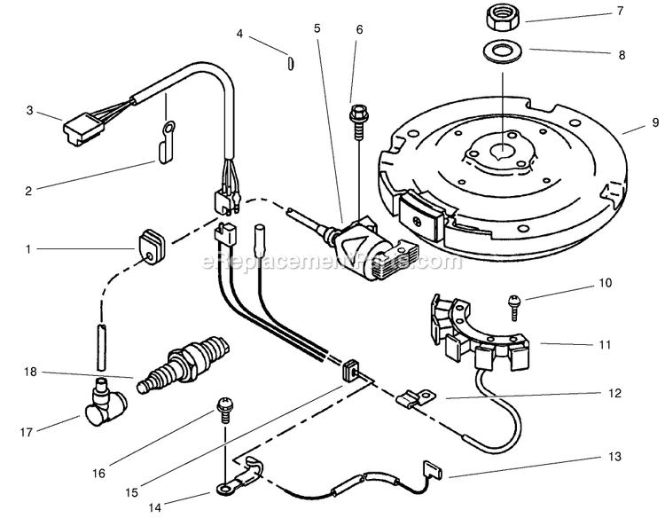 Toro 30250TE (210005001-210999999)(2001) 12.5 Hp W/ 36-Inch Sd Mower Mid-Size ProLine Gear Electric Equipment Assembly Diagram
