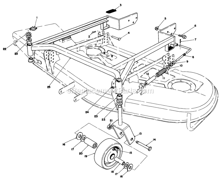 Toro 30252 (220000001-220999999)(2002) 13 Hp W/ 32-Inch Sd Mower Mid-Size ProLine Gear Engine Controls Diagram