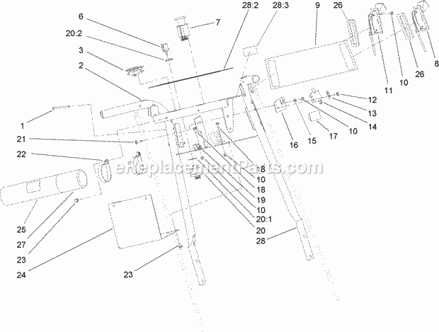 Toro 30286 (270000001-270999999) Commercial Walk-behind Mower, Floating Deck Pistol Grip Hydro With 40in Turbo Force Cutting Uni Control Panel Assembly Diagram