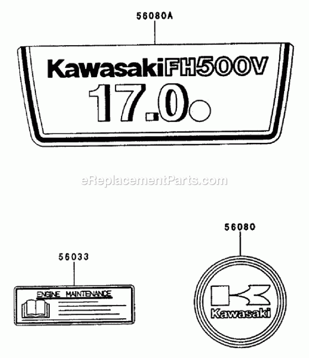 Toro 30432 (240000001-240999999) Mid-size Proline Pistol Grip Gear, 17 Hp With 52in Side Discharge Mower, 2004 Decals Kawasaki Fh500v-As29 Diagram