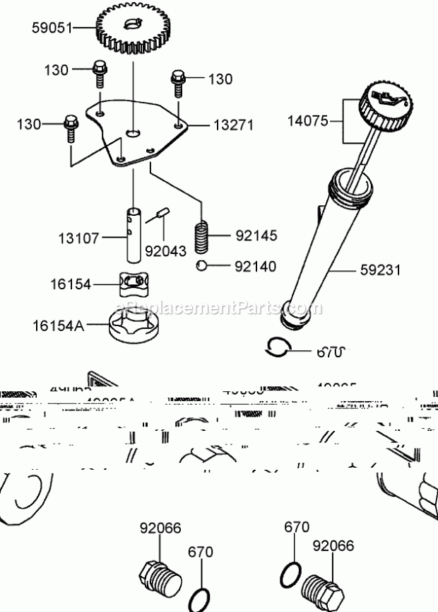 Toro 30441 (250000001-250999999) Mid-size Proline Pistol Grip Hydro, 17 Hp With 52in Side Discharge Mower, 2005 Lubrication Equipment Assembly Kawasaki Fh541v-As27 Diagram