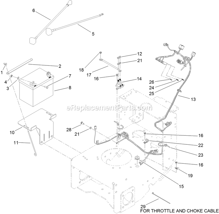 Toro 30488 (313000001-313999999)(2013) Floating Deck, Split Lever, Hydro Drive With 48in Cutting Unit Walk-Behind Mower Electrical System Assembly Diagram