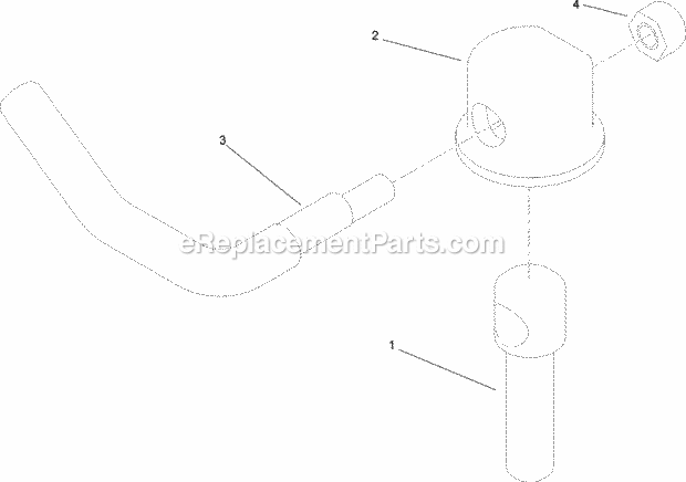 Toro 30498 (280001101-280999999) Commercial Walk-behind Mower, Floating Deck Split Lever Hydro With 48in Turbo Force Cutting Uni Lever Assembly No. 107-1664 Diagram