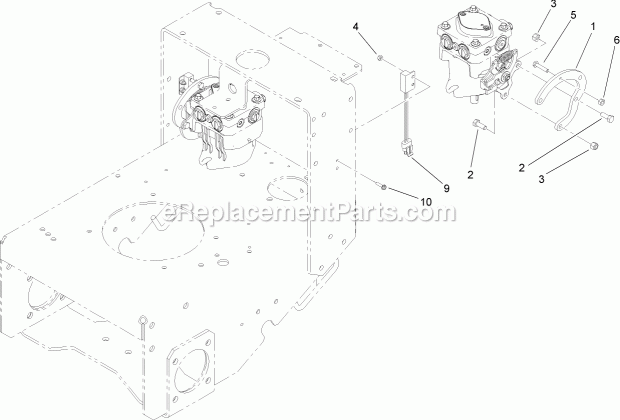 Toro 30498 (290000001-290999999) Commercial Walk-behind Mower, Floating Deck, Split Lever, Hydro Drive With 48in Turbo Force Cut Lower Control Assembly Diagram