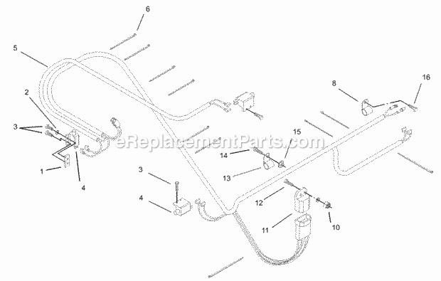 Toro 30527 (230000001-230999999) Mid-size Mower, Proline Pistol Grip Hydro 15 Hp W/ 36-in. Sd Mower, 2003 Electrical Assembly Diagram