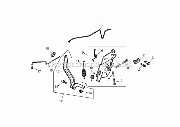 Toro 30529 (250000001-250999999) Mid-size Proline Pistol Grip Gear, 15 Hp With 36in Side Discharge Mower, 2005 Engine Control Assembly Kohler Cv15t 41624 Diagram
