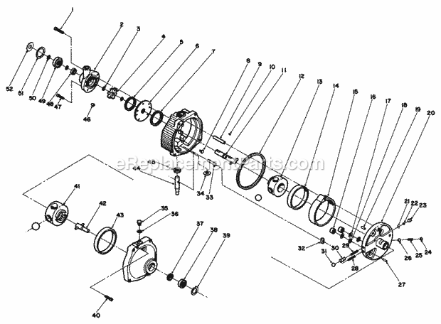 Toro 30544 (500001-599999) (1985) 44-in. Sd Mower, Gm 120 Hydrostatic Transmission Diagram