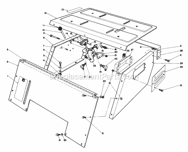 Toro 30544 (700001-799999) (1987) 44-in. Sd Mower, Gm 120 Seat Support Assembly Diagram