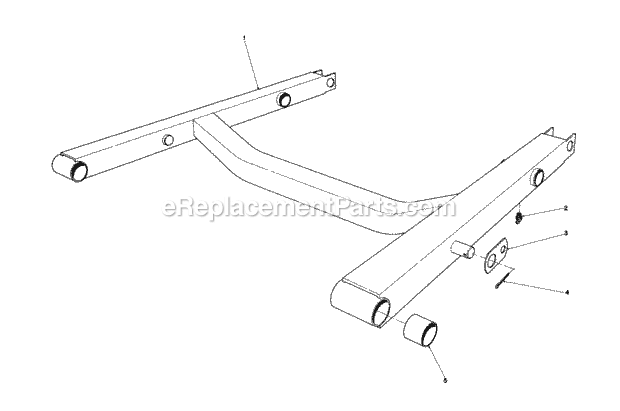 Toro 30545 (30000001-39999999) (1983) 52-in. Side Discharge Mower Lift Arm Assembly Diagram