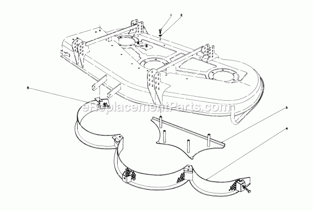 Toro 30545 (30000001-39999999) (1983) 52-in. Side Discharge Mower Mulcher Kit Model No. 30700 (Optional) Diagram