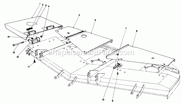 Toro 30555 (00001-09999) (1990) 52-in. Sd Mower, Gm 200 Series Page V Diagram