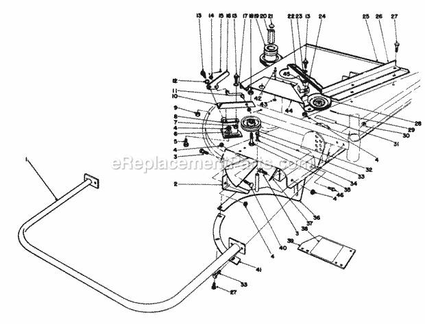 Toro 30555 (00001-09999) (1990) 52-in. Sd Mower, Gm 200 Series Grass Collector Model 30561 (Optional) Used on Units With-Serial No. 90001 Thru 90200 Diagram