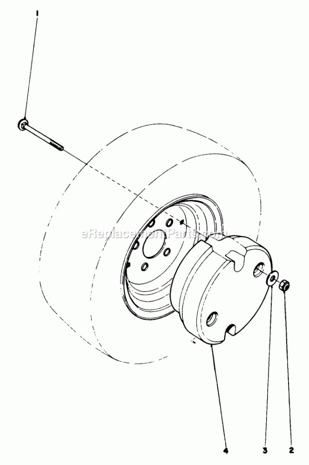 Toro 30555 (00001-09999) (1990) 52-in. Sd Mower, Gm 200 Series Wheel Weight Kit Model No. 30762 (Optional) Diagram