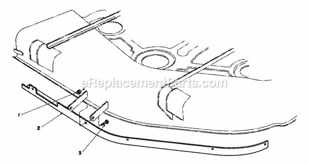 Toro 30555 (00001-09999) (1990) 52-in. Sd Mower, Gm 200 Series Baffle Kit Model No. 68-7210 (for Cutting Unit Model 30555) Diagram