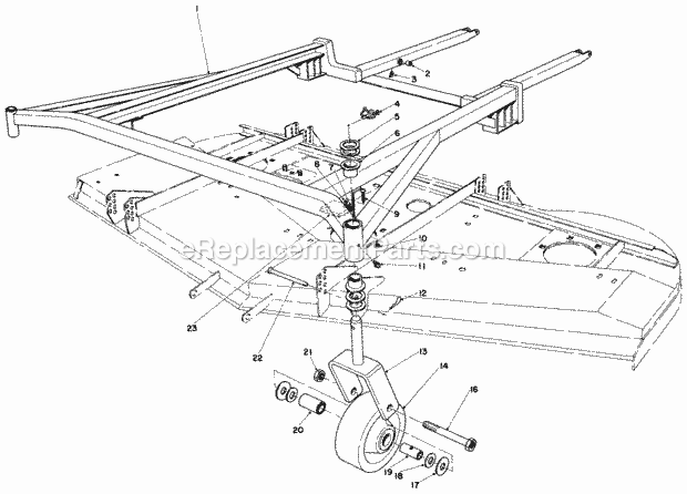 Toro 30555 (30001-39999) (1983) 52-in. Sd Mower, Gm 200 Series Page P Diagram