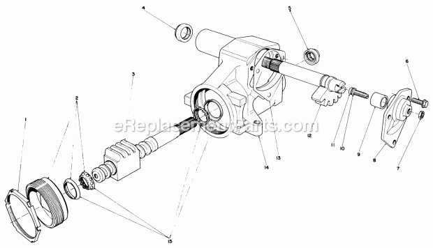 Toro 30555 (30001-39999) (1983) 52-in. Sd Mower, Gm 200 Series Steering Gear Assembly No. 41-8820 Diagram