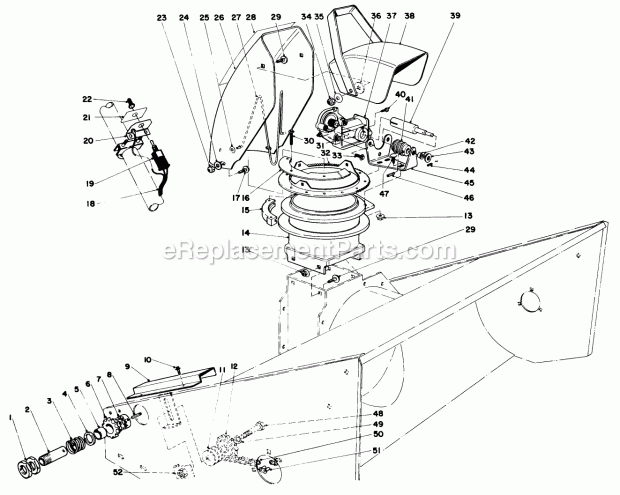 Toro 30555 (6000001-6999999) (1986) 52-in. Sd Mower, Gm 200 Series 48-in. Snowthrower Model No. 30570 (Optional) Diagram