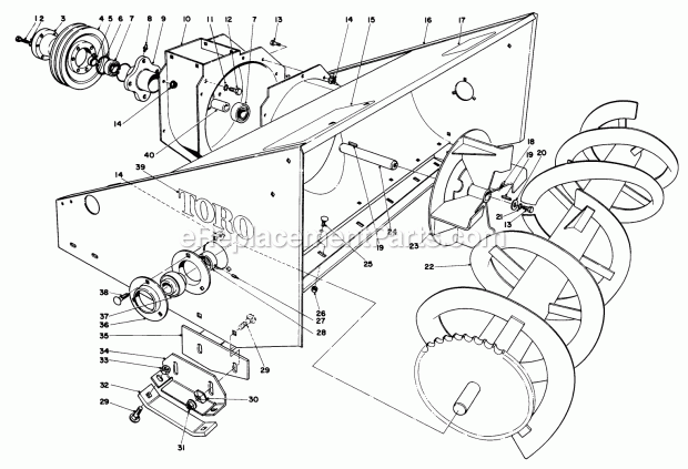Toro 30555 (7000001-7999999) (1987) 52-in. Sd Mower, Gm 200 Series Page D Diagram