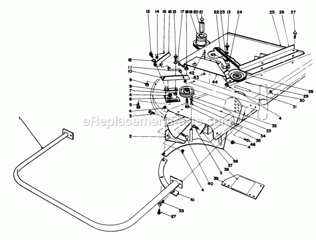 Toro 30555 (90001-99999) (1989) 52-in. Sd Mower, Gm 200 Series Grass Collector Model 30561 (Optional) Used on Units With-Serial No. 90001 Thru 90200 Diagram
