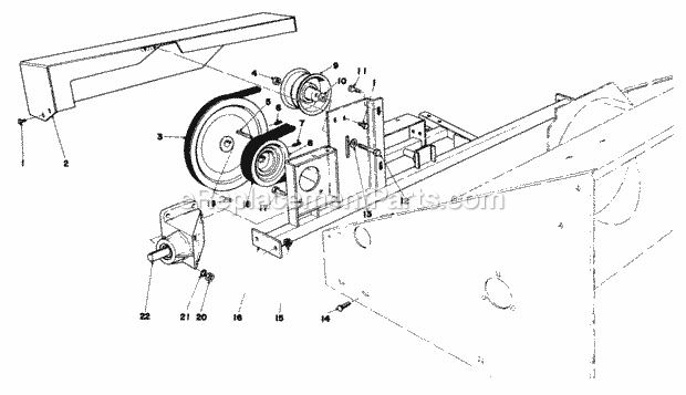 Toro 30560 (2000001-2999999) (1982) 52-in. Rear Discharge Mower 48-in. Snowthrower Model No. 30570 (Optional) Diagram