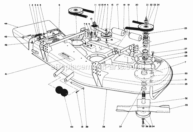 Toro 30560 (5000001-5999999) (1985) 52-in. Rear Discharge Mower Page I Diagram