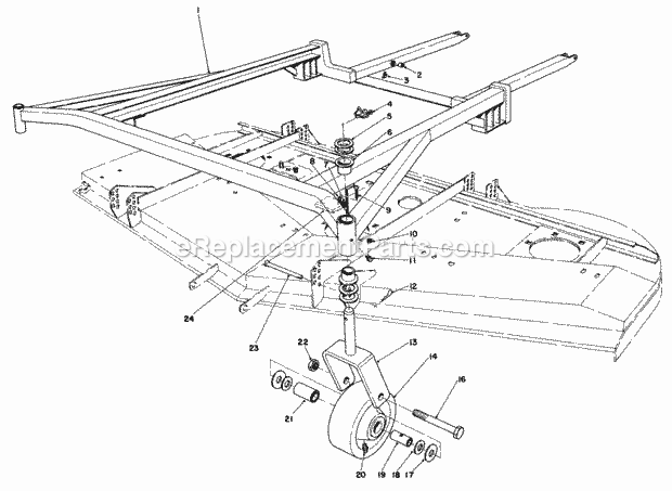 Toro 30562 (6000001-6999999) (1986) 62-in. Sd Mower, Gm 200 Series Page M Diagram
