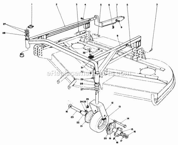 Toro 30575 (200001-299999) (1992) 72-in. Side Discharge Mower Page T Diagram