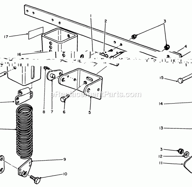 Toro 30575 (200001-299999) (1992) 72-in. Side Discharge Mower 72-in. Counter Balance Kit Model No. 30714 Diagram