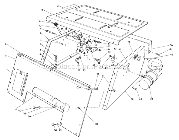 Toro 30610 (390001-399999)(1993) Lawn Tractor Seat Support Assembly Diagram