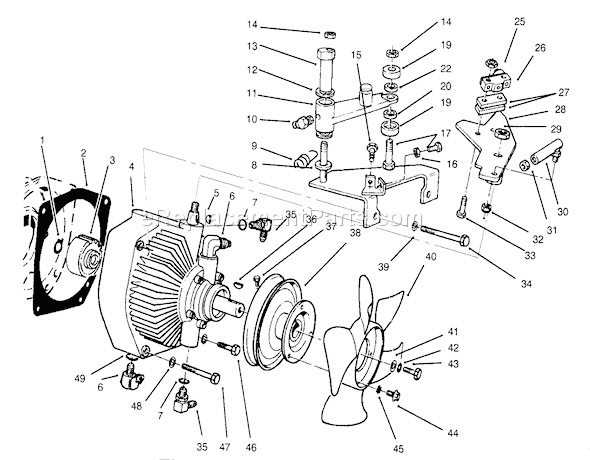 Toro 30610 (490001-499999)(1994) Lawn Tractor Transmission Assembly Diagram