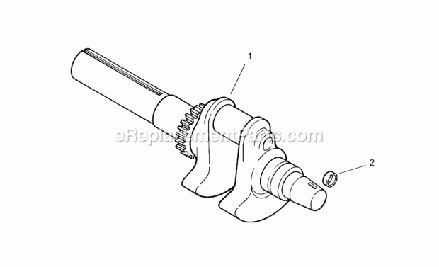 Toro 30612TE (230000001-230999999) Groundsmaster 120, 2003 Crankshaft Assembly (Kohler Ch20qs-Ps64677) Diagram