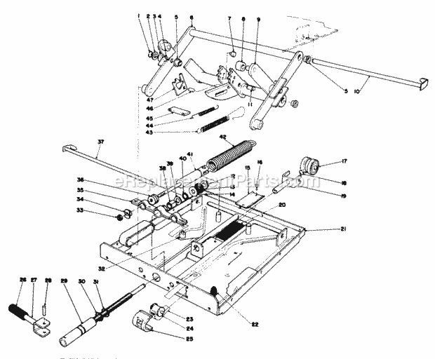 Toro 30721 (100001-199999) (1981) 72-in. Side Discharge Mower Page R Diagram