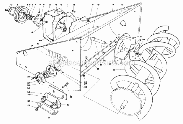 Toro 30721 (400001-499999) (1984) 72-in. Side Discharge Mower Page B Diagram