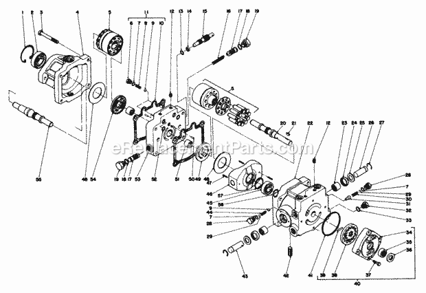 Toro 30721 (80001-89999) (1978) 72-in. Side Discharge Mower Transmission Assembly (22-4760) Diagram
