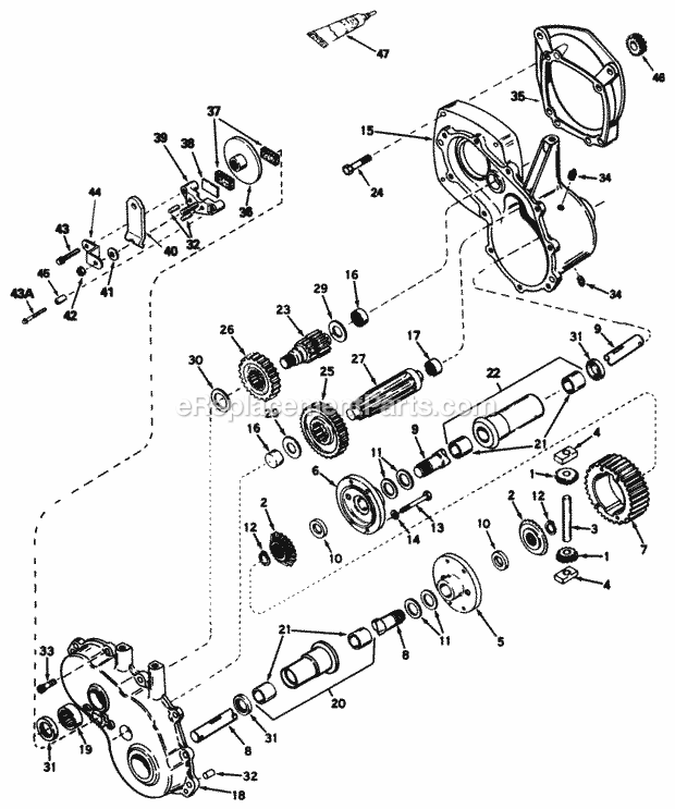Toro 30754 (5000001-5999999) (1985) Groundsmaster 117 Gear Reduction & Differential No. 540070 Diagram