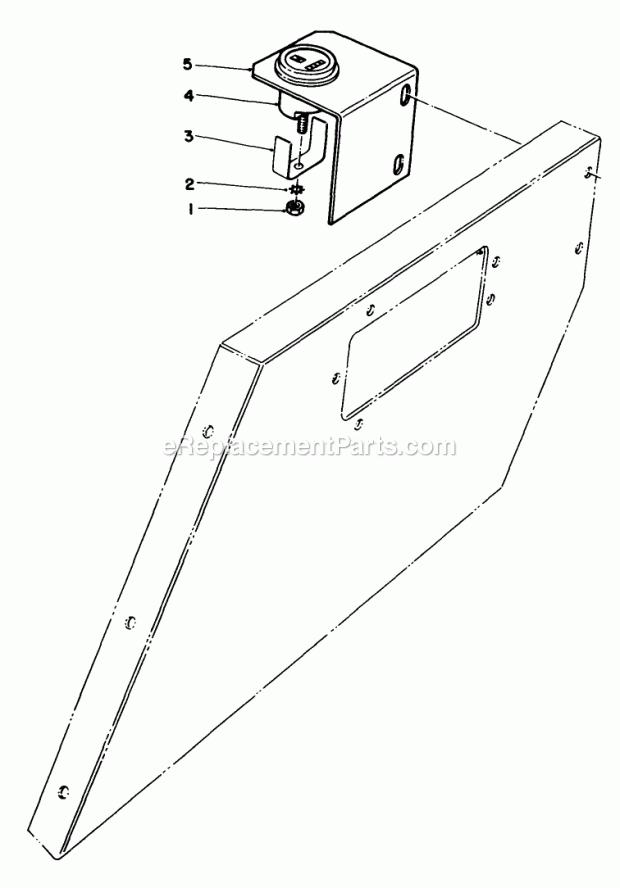 Toro 30768 (0000001-0999999) (1990) 52-in. Rear Discharge Mower Hour Meter Kit No. 55-8450 (Optional) Diagram