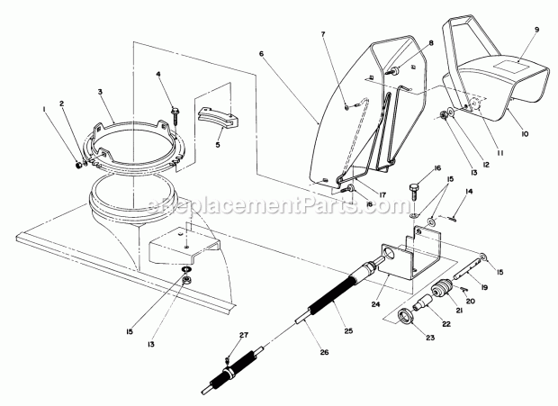 Toro 30768 (7000001-7999999) (1987) 52-in. Rear Discharge Mower Page B Diagram
