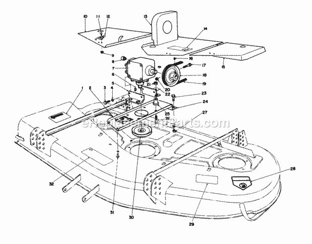 Toro 30768 (8000001-8999999) (1988) 52-in. Rear Discharge Mower Page V Diagram