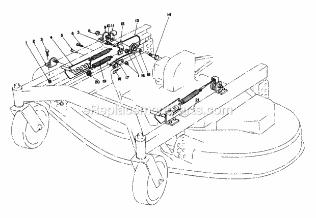 Toro 30768 (8000001-8999999) (1988) 52-in. Rear Discharge Mower Flotation Kit Model No. 30759 (Optional) (for Cutting Units Model No. 30544 & 30752) Diagram