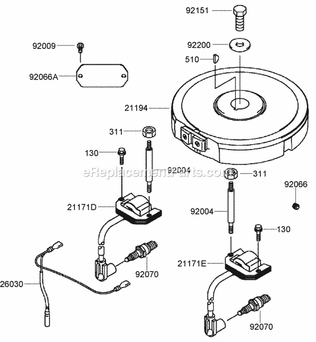 Toro 30986 (280000001-280999999) Commercial Walk-behind Mower, Fixed Deck Pistol Grip Hydro With 40in Turbo Force Cutting Unit, Electric Equipment Assembly Kawasaki Fh430v-Cs25 Diagram