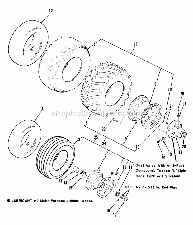 Toro 31-14K804 (1989) Lawn Tractor Page AT Diagram