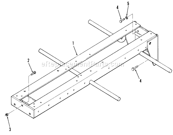 Toro 31-18KE01 (1987) Lawn Tractor Frame Diagram