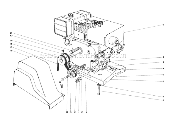 Toro 31263 (4000001-4999999)(1974) Snowthrower Engine Diagram