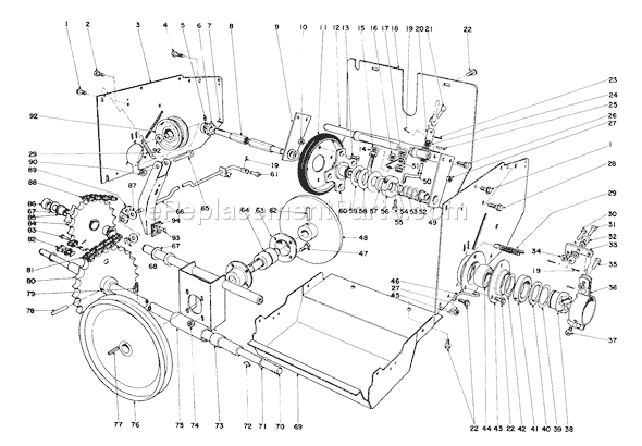 Toro 31263 (4000001-4999999)(1974) Snowthrower Traction Assembly Diagram