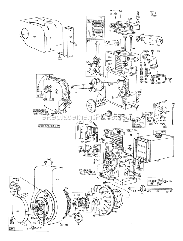 Toro 31727 (1000001-1999999)(1971) Snowthrower Page B Diagram